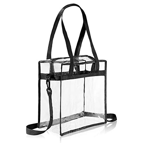 Jortmrd Durchsichtige PVC Tasche 30x30x15cm - Stadium Approved Transparent