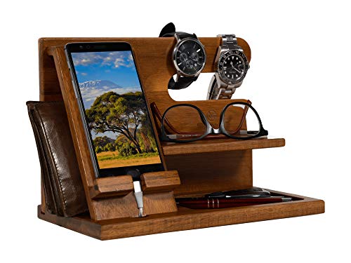 Holz Schreibtisch Organizer Flexzion Schreibtisch-Organizer Aus Holz – 3 Ebenen Mit Schublade, 33x11,5x17,5 Cm, Braun – Für Büro, Zuhause & Schule
