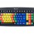 GeneralKeys Lerntastatur: USB-Übungs-Tastatur mit Farbkodierung für 10-Fingersystem (Lerntastatur 10 Finger) - 